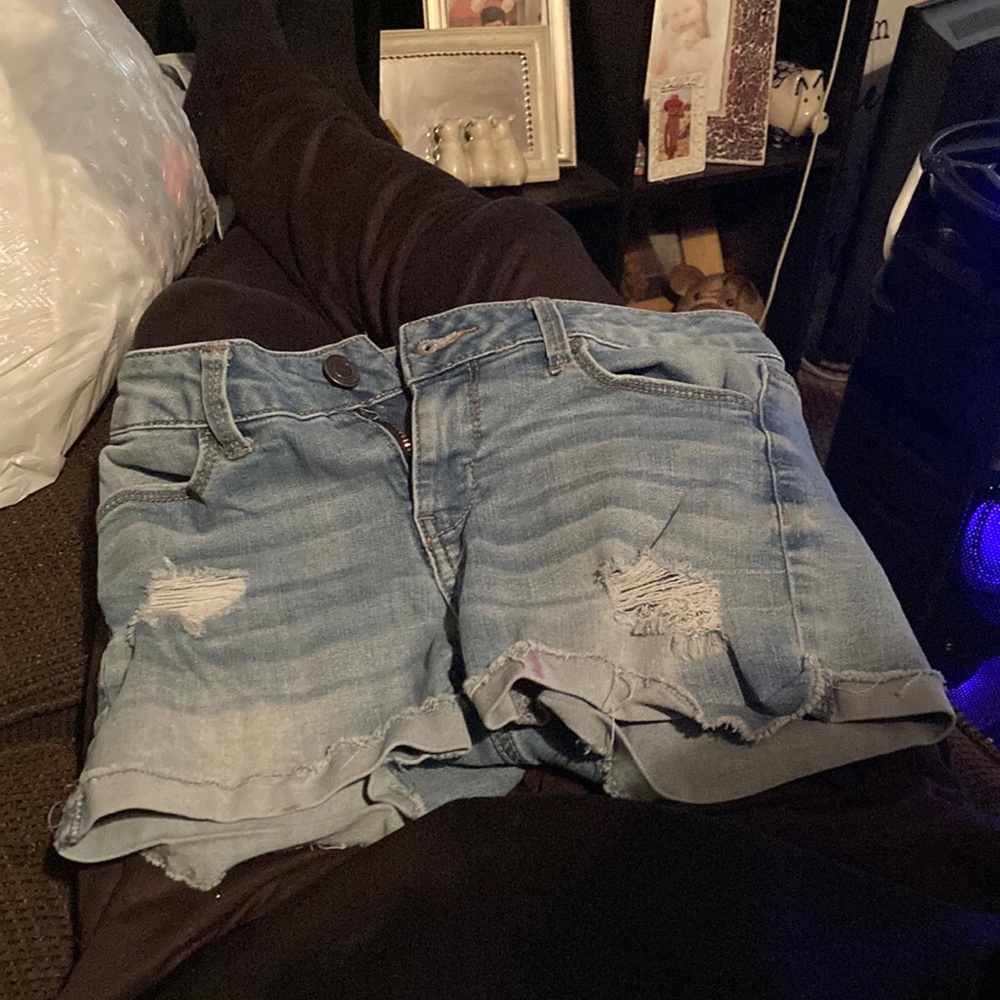Blue shorts